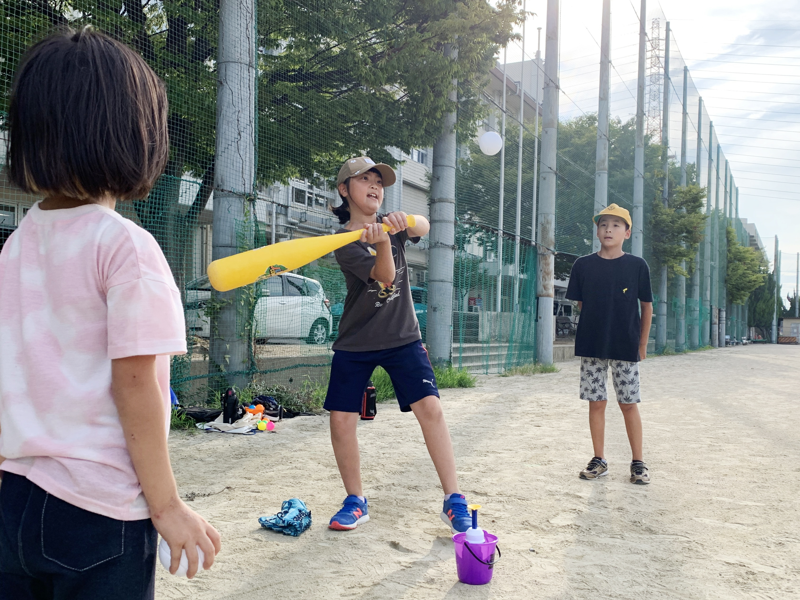 野球の練習風景